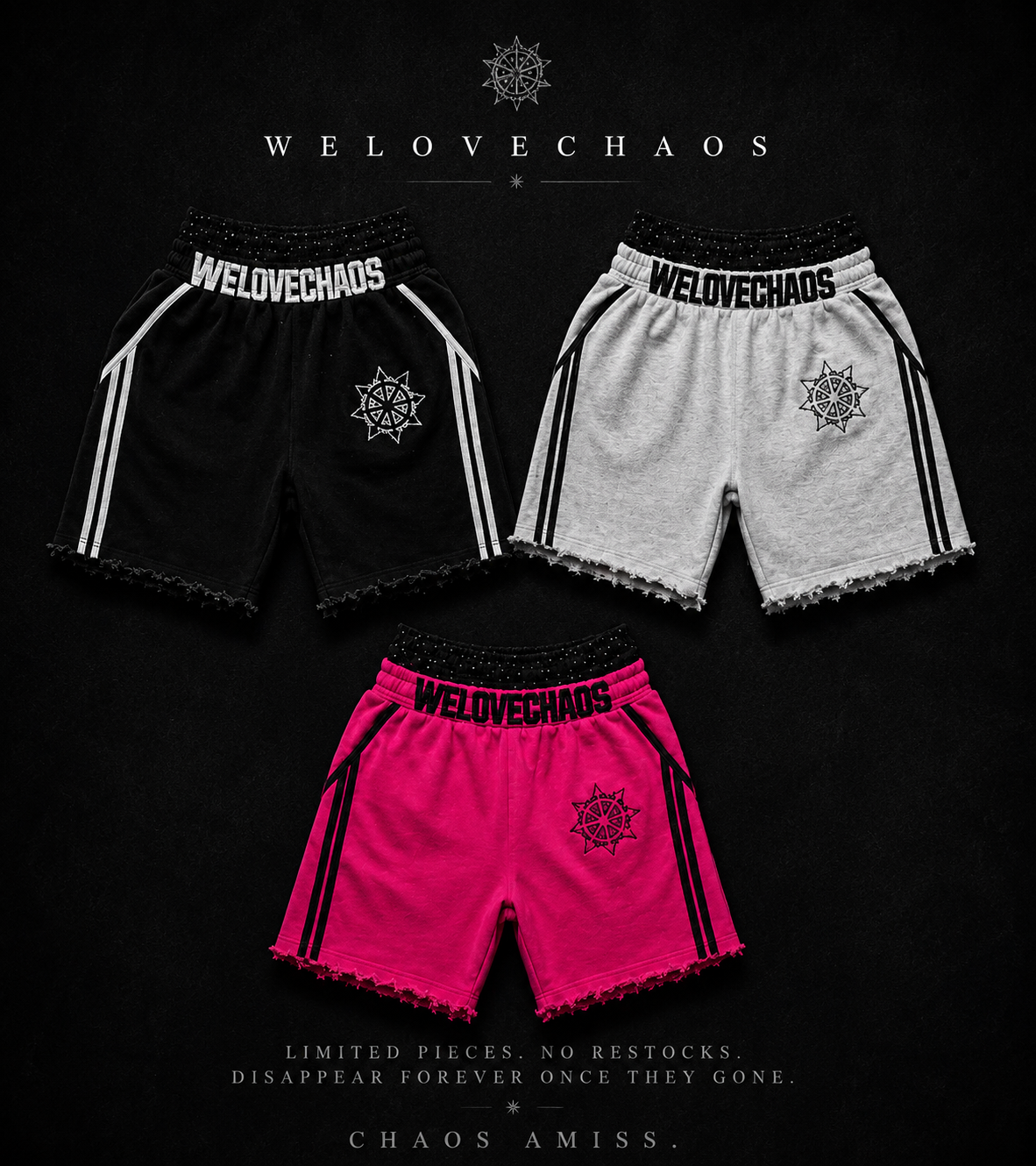 Archive double waist shorts
